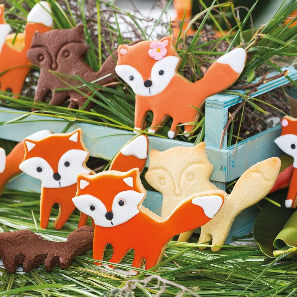 0255051 Formă de fursecuri din plastic, tip vulpe