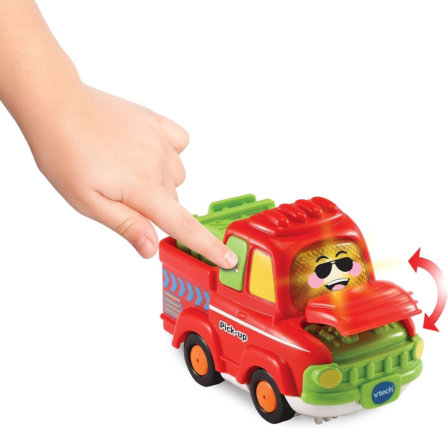 Vtech TUT TUT Baby Flitzer - Pick-up - Mașină de jucărie cu muzică, buton luminos, propoziții și sunete interesante - Pentru copii cu vârsta cuprinsă între 1-5 ani Jucarii Bebe Naty Shop