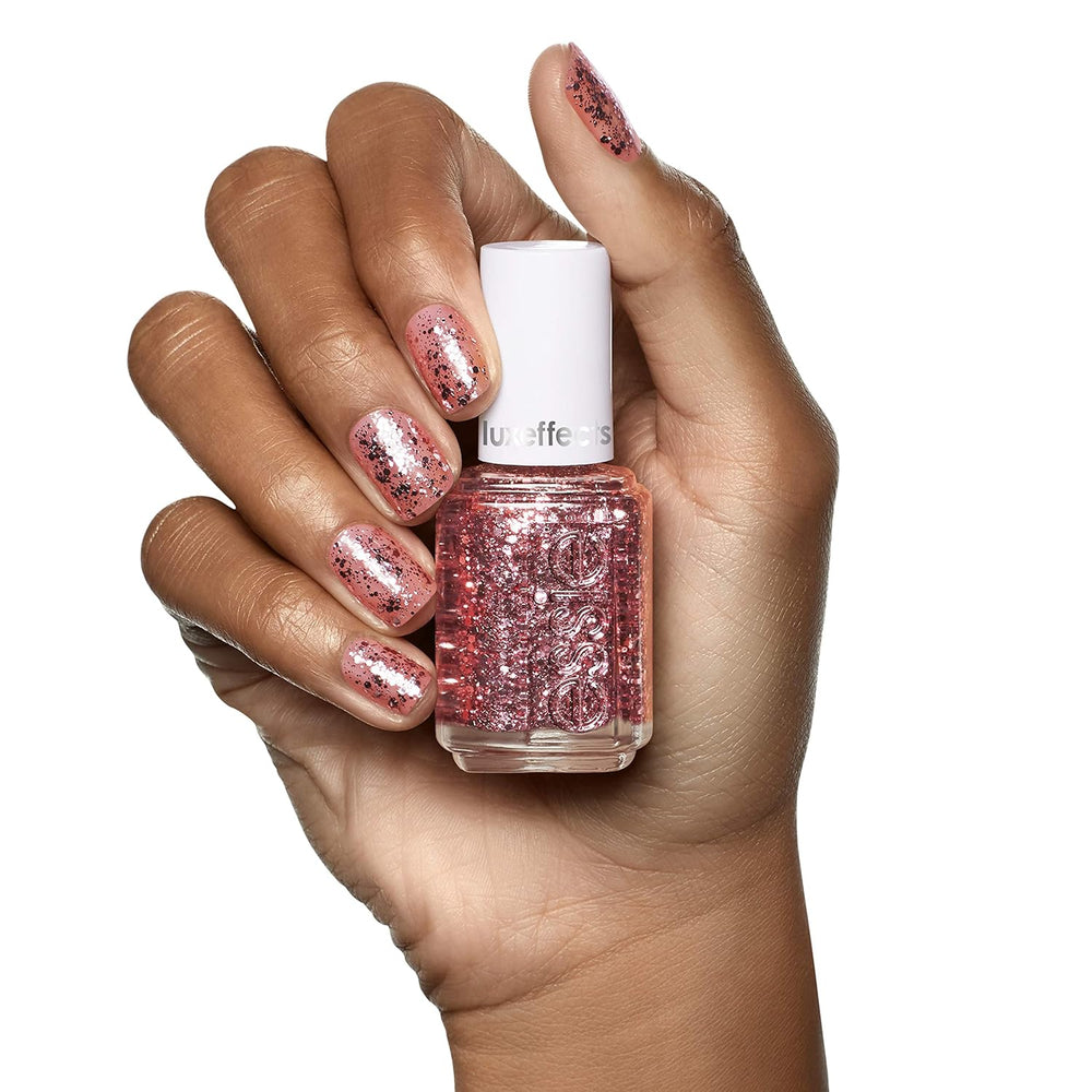 Essie Glitter körömlakk No. 275 a fenti vágás, csillogó/rózsaszín, 13,5 ml