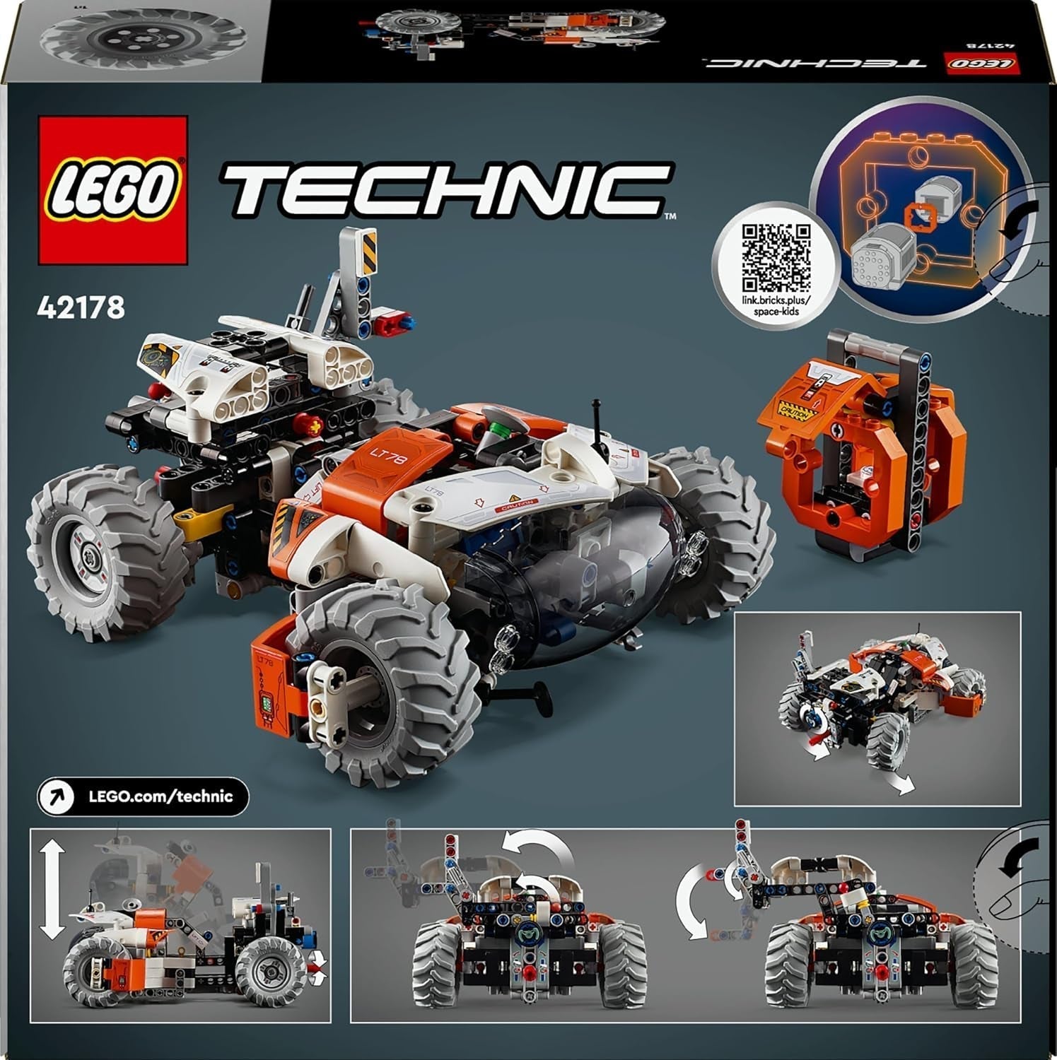LEGO Technic LT78 űrszállító jármű, űrépítő készlet felfedező kirándulásokhoz és űrkalandokhoz, ötletes játékélmény fiúknak és lányoknak, ajándék 8 év feletti gyerekeknek 42178 építőkészlet Besuche den LEGO-Store