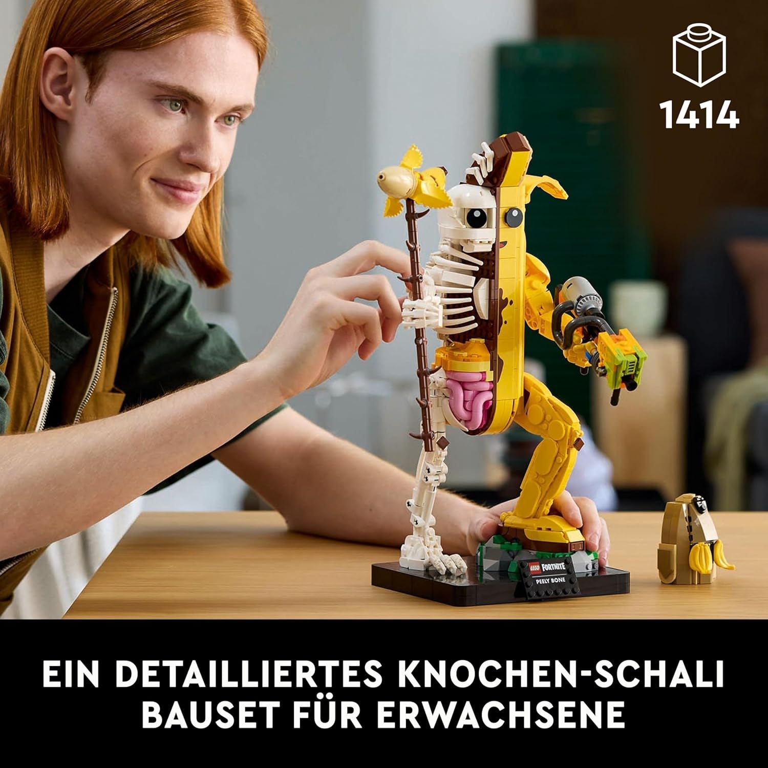 LEGO Fortnite csontshali - Festékdobóval és tálak kiszedővel - Gyűjtői cikk videojáték-rajongók számára - Építőkészlet felnőtteknek otthoni vagy irodai dekorációként - 77072 Építőkészlet Besuche den LEGO-Store