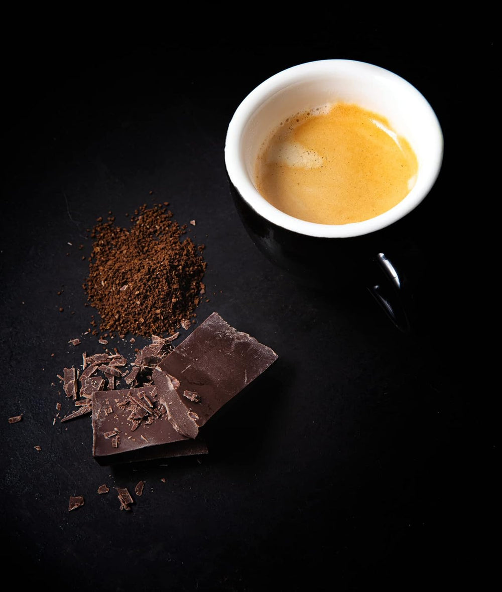 Espresso Kaffeebohnen stark 500g, Barista Kaffee schokoladig und säurearm, Espressobohnen, Bohnenkaffee mit Arabica und Robusta, feine Crema, ideal für Cappuccino