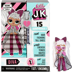 LOL Surprise JK Mini-Modepuppe - 15 meglepetés, felszerelés és kiegészítők - Ab 6 Jahren - Sammlerstück - Diva