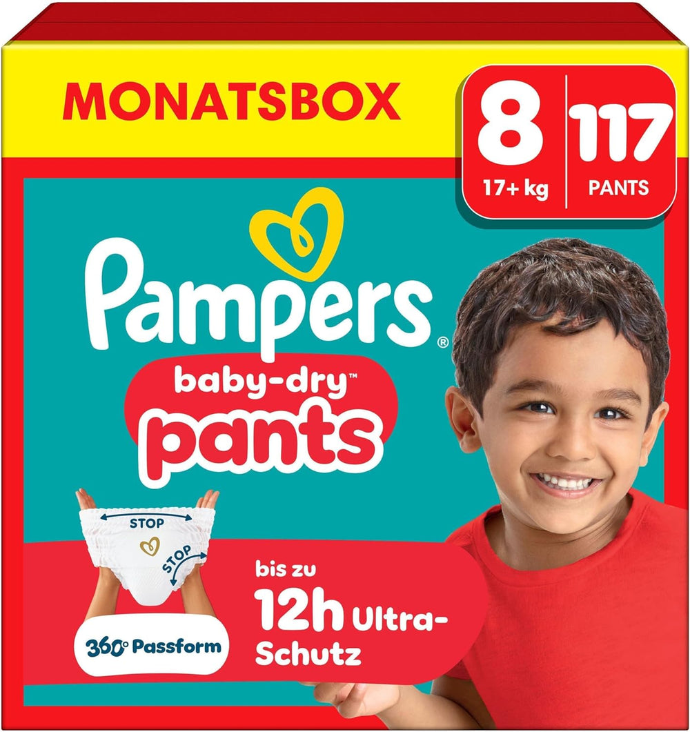 Pampers Baby-Dry Pants Größe 5, 160 Stück, 11kg-17kg, 360° auslaufsichere Nappali és éjszakai használatra