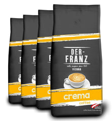 DER-FRANZ Cafea Crema, Intensitate 4/5, 100% Arabica, boabe de cafea întregi, 4 X 1000 G Cafea Naty Shop Default Title
