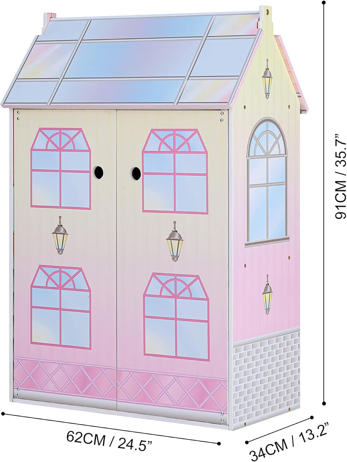 Olivias Little World Glasshouse Kids 12" babaház és 10 babatartozék 3,5" Multi Td-12518D babaházak Naty Shop