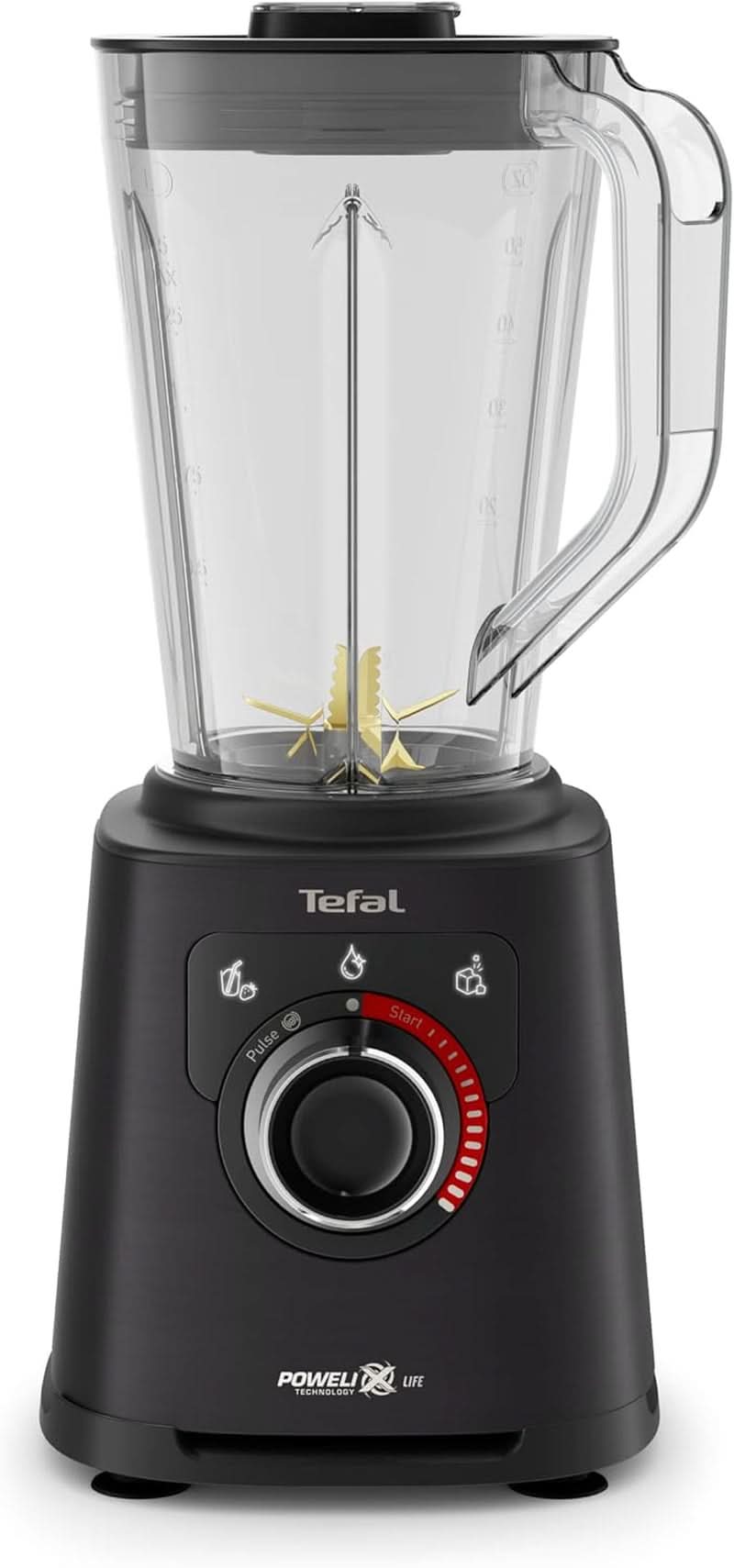 Tefal Perfectmix+ állókeverő, 3 automata program, Powelix-Klingentechnologie, léghűtő rendszer, 2 literes űrtartalom, Tritan-Behälter, inkl. Spatel, Schwarz, BL88A831 Kitchen Naty Shop