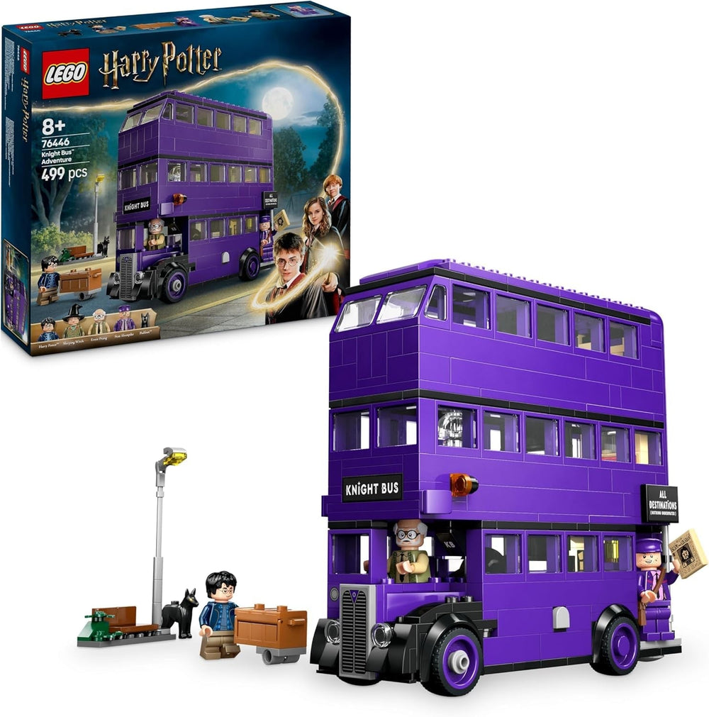 LEGO Harry Potter Adventures az utazó lovaggal építőkészlettel 5 minifigura, köztük Ernie Prang, Stan Shunpike és Padfoot buszjáték varázslóvilágrajongóknak Fiúk és lányok 8 éves 76446 építőkészletek Beuche den LEGO-Store alapértelmezett cím