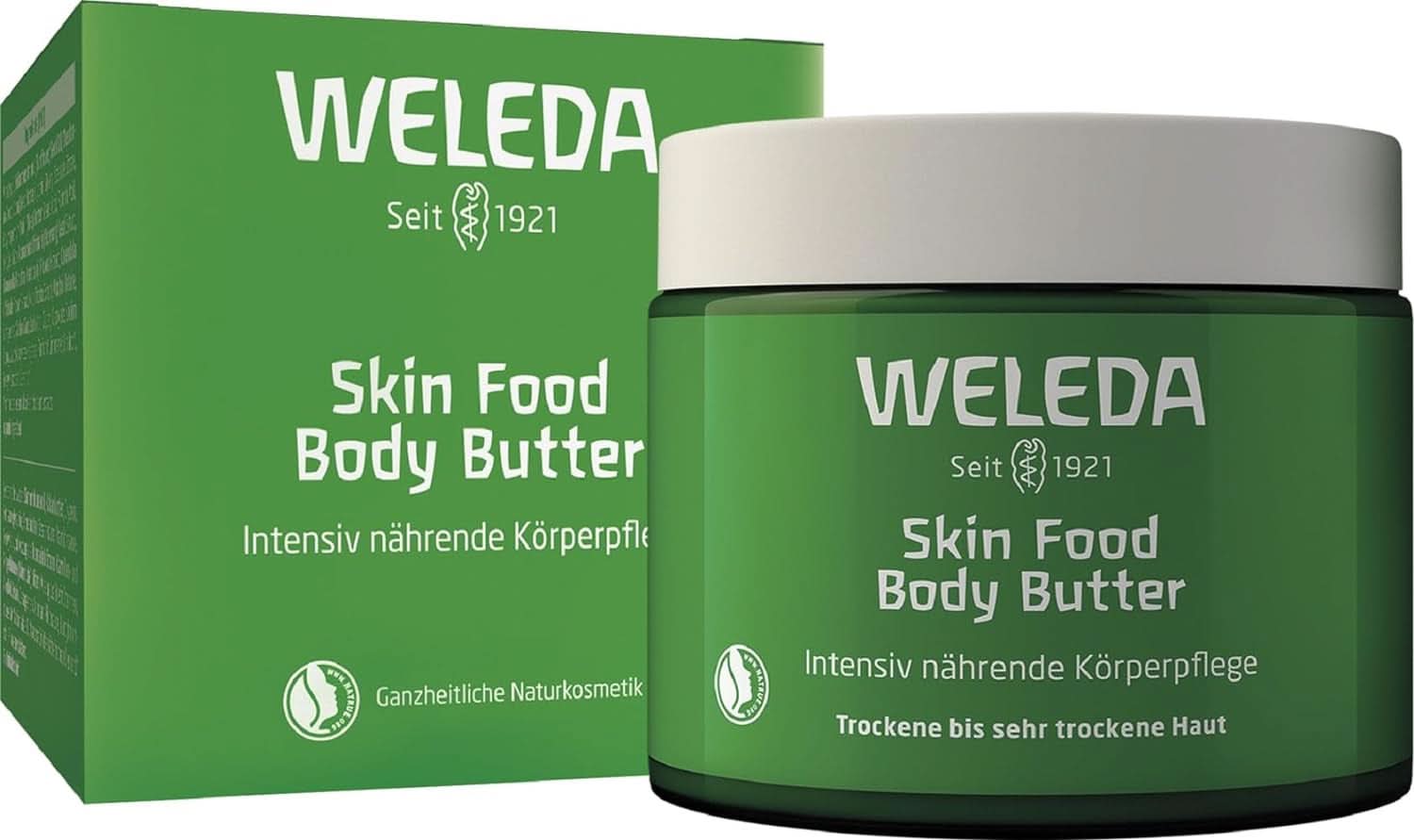 WELEDA Organic Skin Food Body Butter, Cremă unisex de îngrijire a corpului pentru îngrijirea pielii uscate și aspre, 150 ml Duș și baie Naty Shop