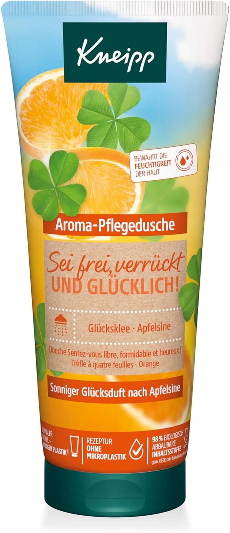 Kneipp Aroma, Tusfürdő, Hidratáló, 200 ml Zuhany és fürdő Naty Shop 200 ml Egyágyas