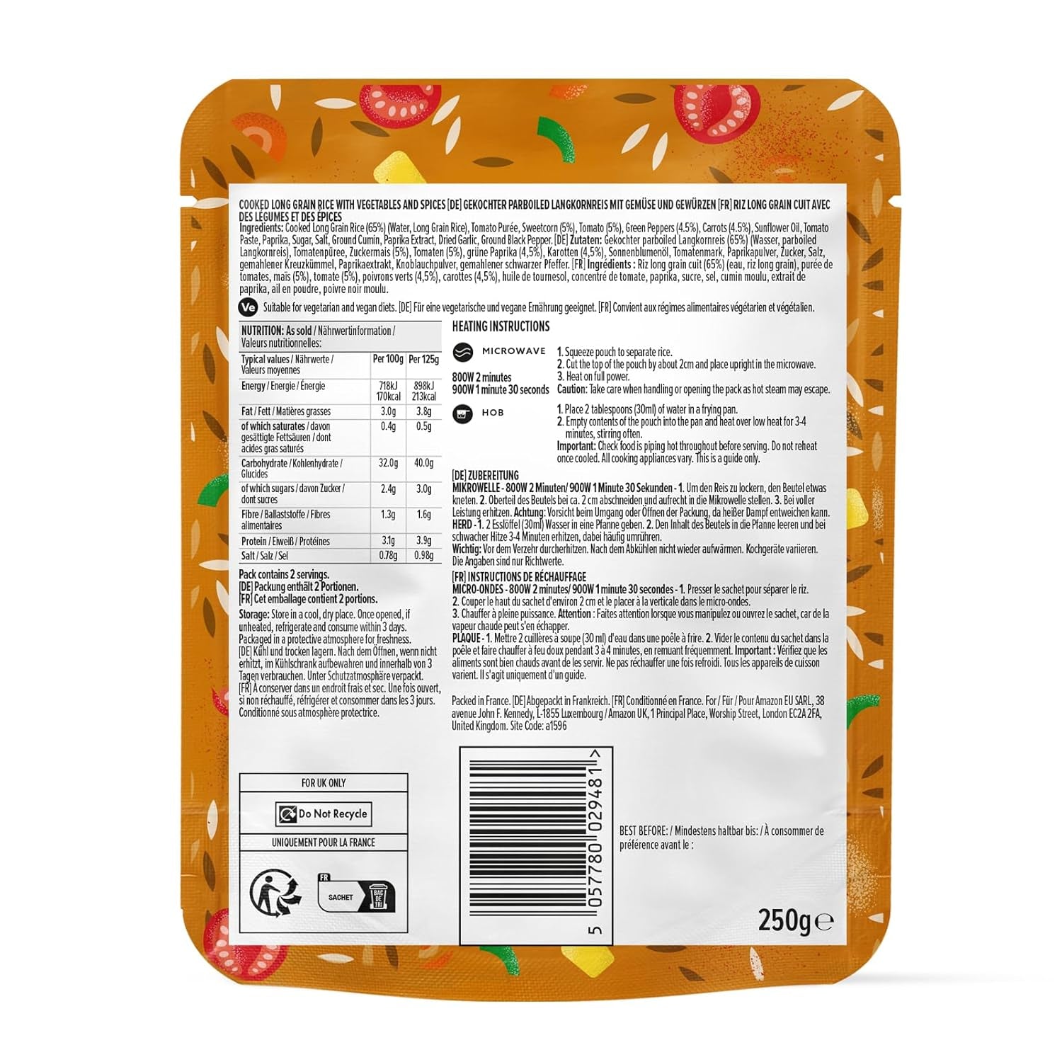 Mexikói stílusú rizs Amazonról, 250g