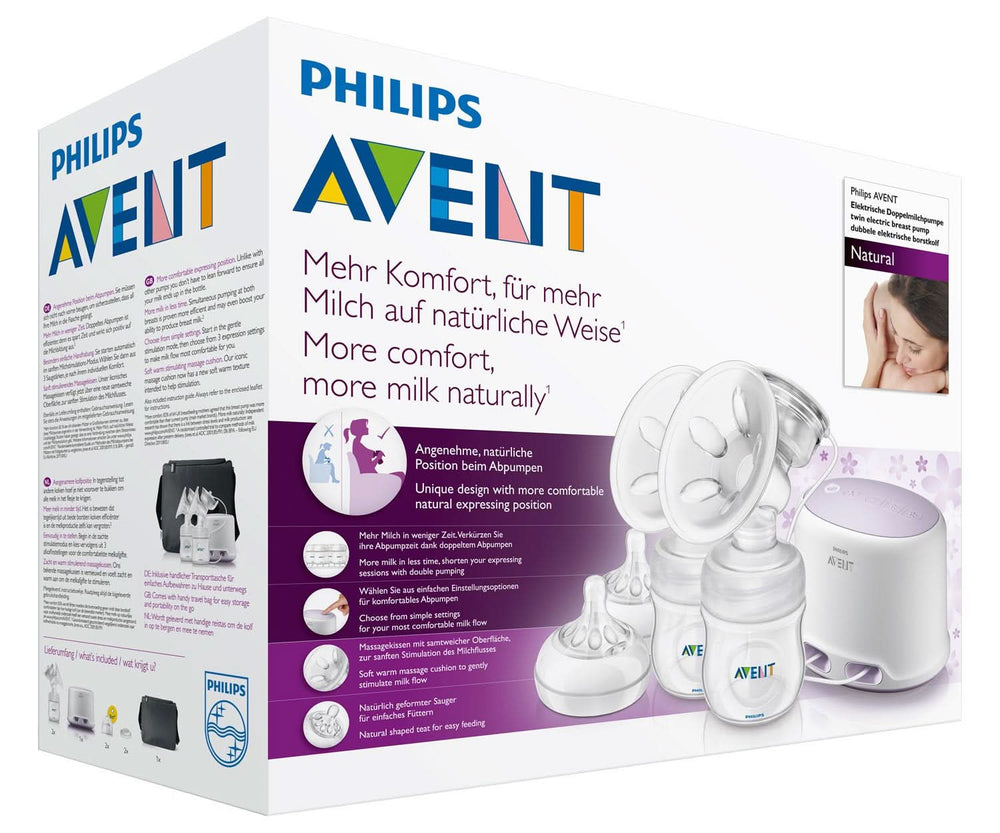 Dupla elektromos mellszívó Philips Avent SCF334/02 Tartozékok Étel és szoptatás Bebe Naty Shop