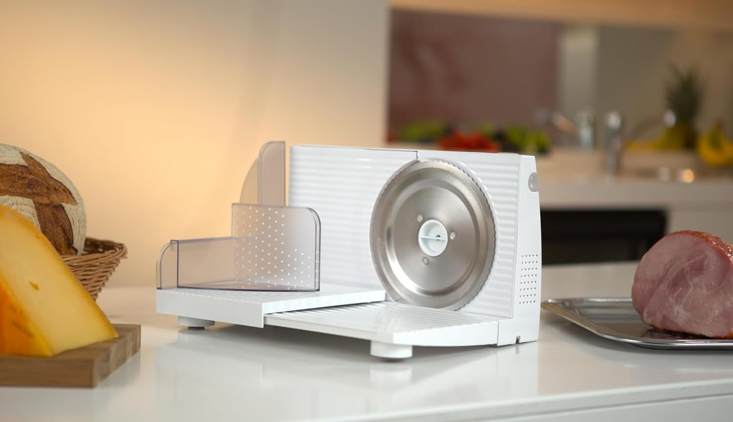 Emerio univerzális szeletelő "Made in EU" MS-125000, rozsdamentes acél penge német gyártmány, állítható 0-17 mm, 100 W aprítók és szeletelők Naty Shop