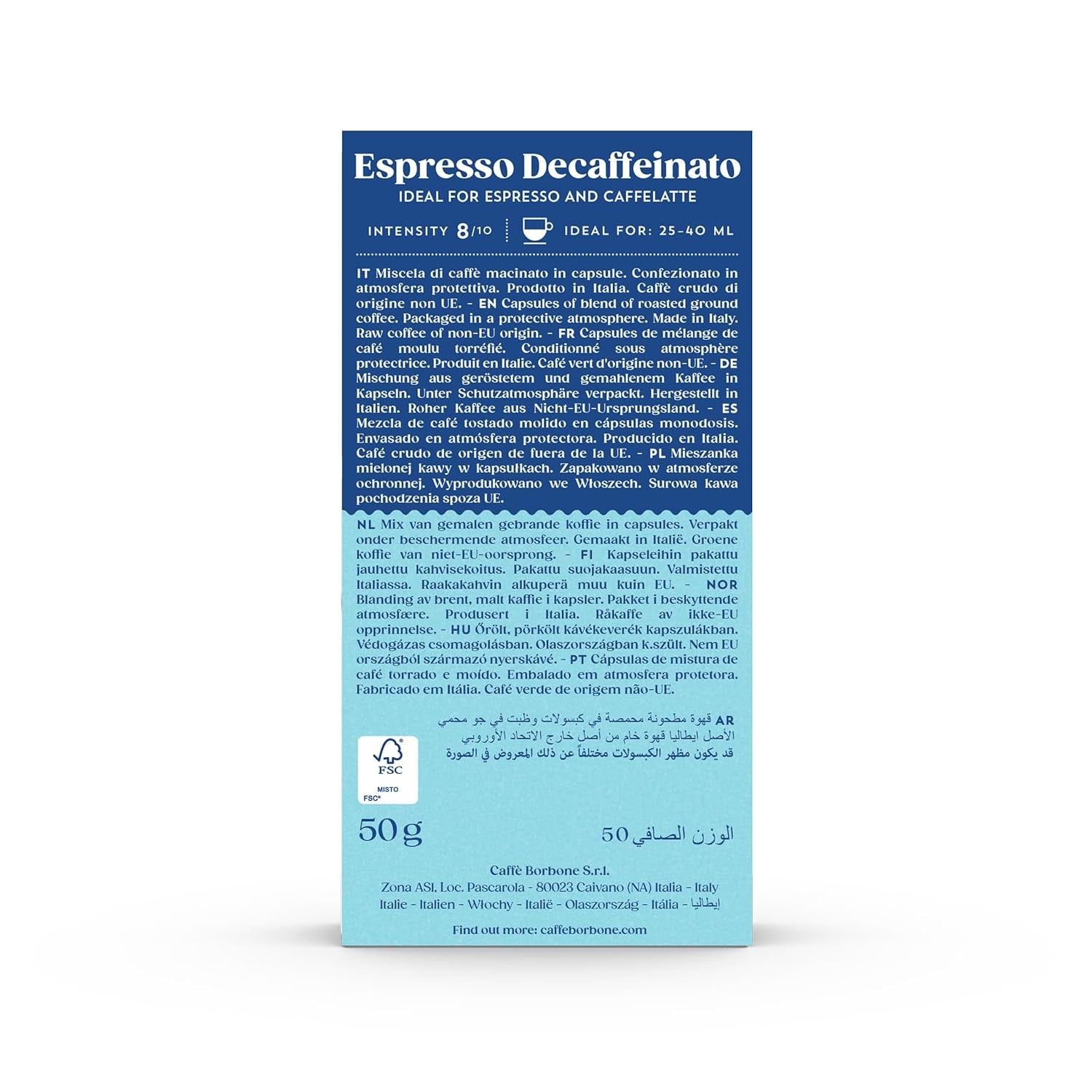 Caffè Borbone Decaffeinato - 90 Kaffeekapseln - cremig & authentisch - Kompatibel mit Nespresso®* Haushalts-Espressomaschinen