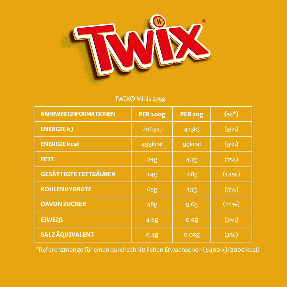 Mini vegyes csokoládé csomag, 20 mini csokoládé snack (Mars, Snickers, Bounty, Twix, Milky Way), édességként, csokoládé ajándék, cukorkadoboz, 400 g