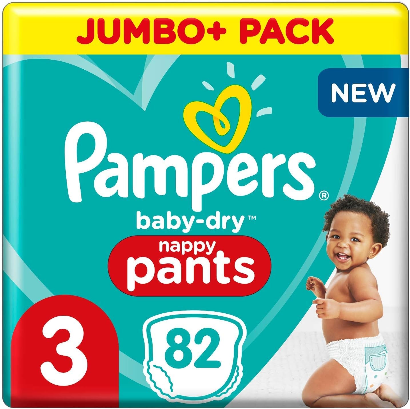 Pelenkák Pampers 81657566 Baby-Dry nadrág, fehér