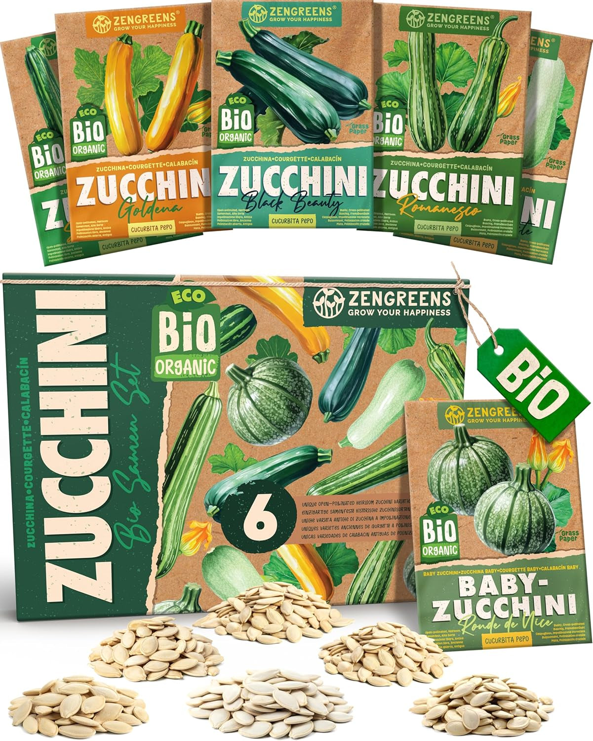 Bio bazsalikommagok 6-6 db-os készletben a könnyű termesztéshez kertben, erkélyen vagy emelt ágyásban - Vetőmagok - Palánták