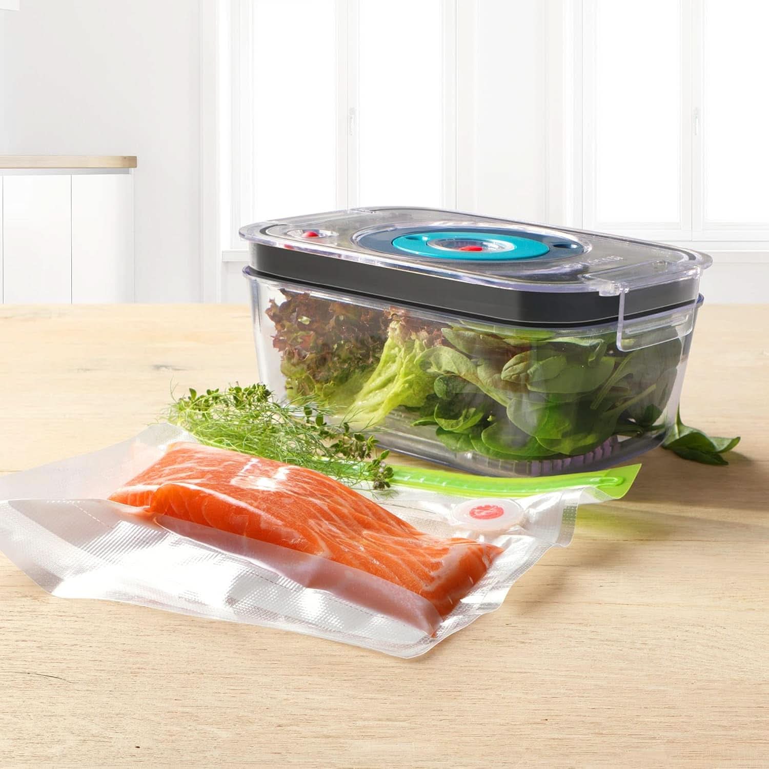 Bosch Stabmixx Ergomixx MS6CB61V1, Vakuum-Funktion, Edelstahl-Mixfuß, Mix- Und Messbecher, Vakuum-Pumpe, Vakuum-Beutel, Vakuum-Frischhaltedose, 12 Stufen plus Turbo, 1000 Naty Kitchen/Anth W, Shopzi Schwarz