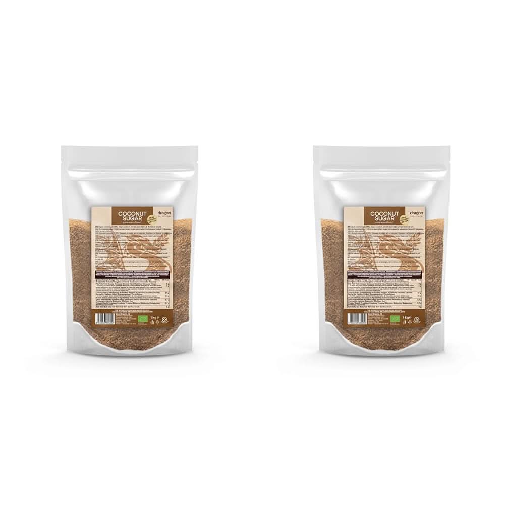 Kókuszcukor-100% bio, finomítatlan, 1 kg Édesítőszer Naty Shop 2 x 1 kg