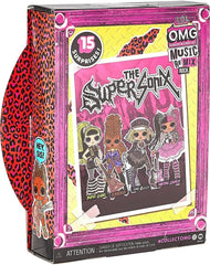 L.O.L. Meglepetés! OMG Remix Rock FEROCIOUS Modepuppe mit 15 Überraschungen -mit Bassgitarre, Outfit, Schuhen, Bürste, Puppenständer, Songtext-Magazin & Plattenspieler-Paket - Für Mädchen ab 4+ Jahren