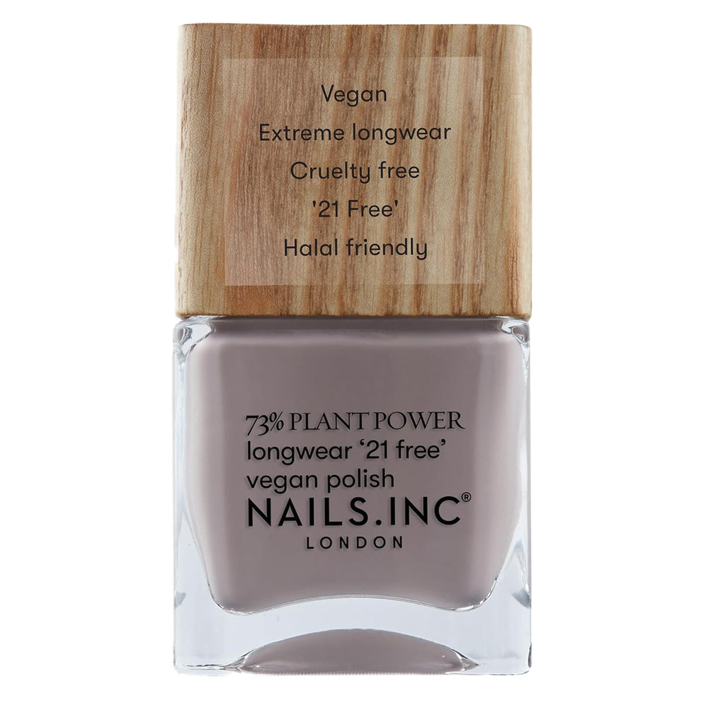 Nails Inc – RAGYOG VALAHOL Plant Power vegán körömlakk – 73%-ban növényi alapú, 100%-ban vegán és Cruelty Free – tökéletes manikűr, csillogó gyöngy – a környezetbarát körömművészetért