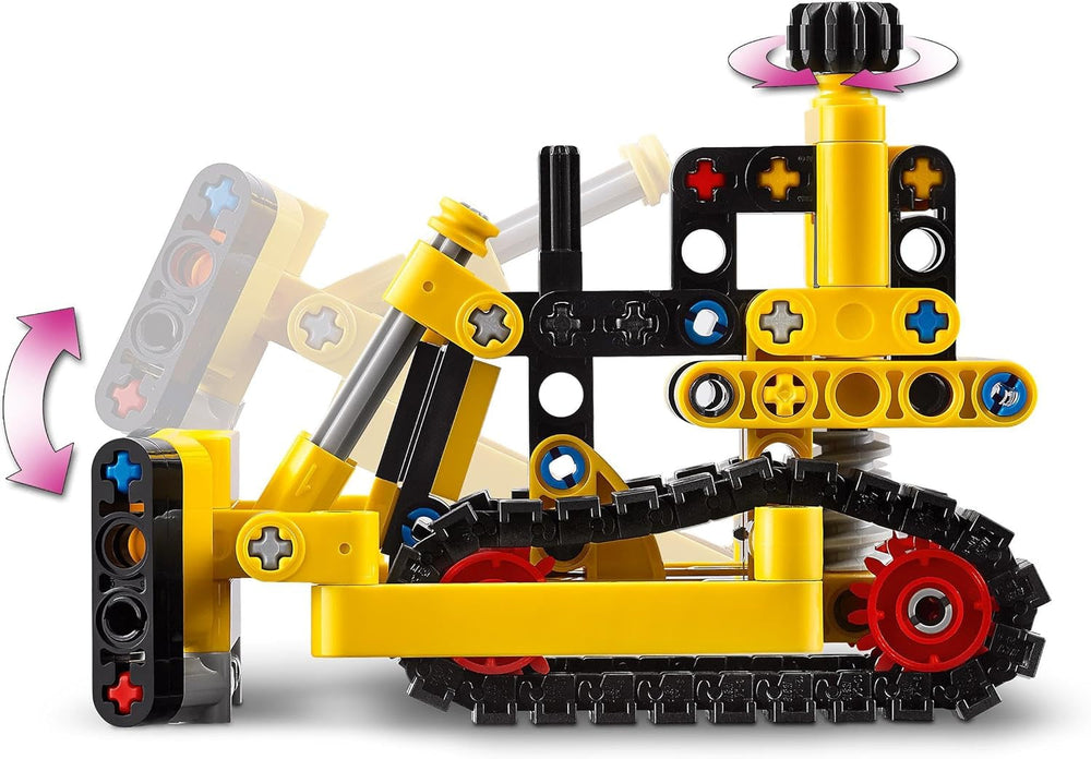 LEGO Technic nehéz buldózer építőjáték buldózer Adjon hozzá építkezési építőjátékot gyerekeknek Tech Ajándék fiúknak és lányoknak 7 éves, 42163 építőkészlet Besuche den LEGO-Store