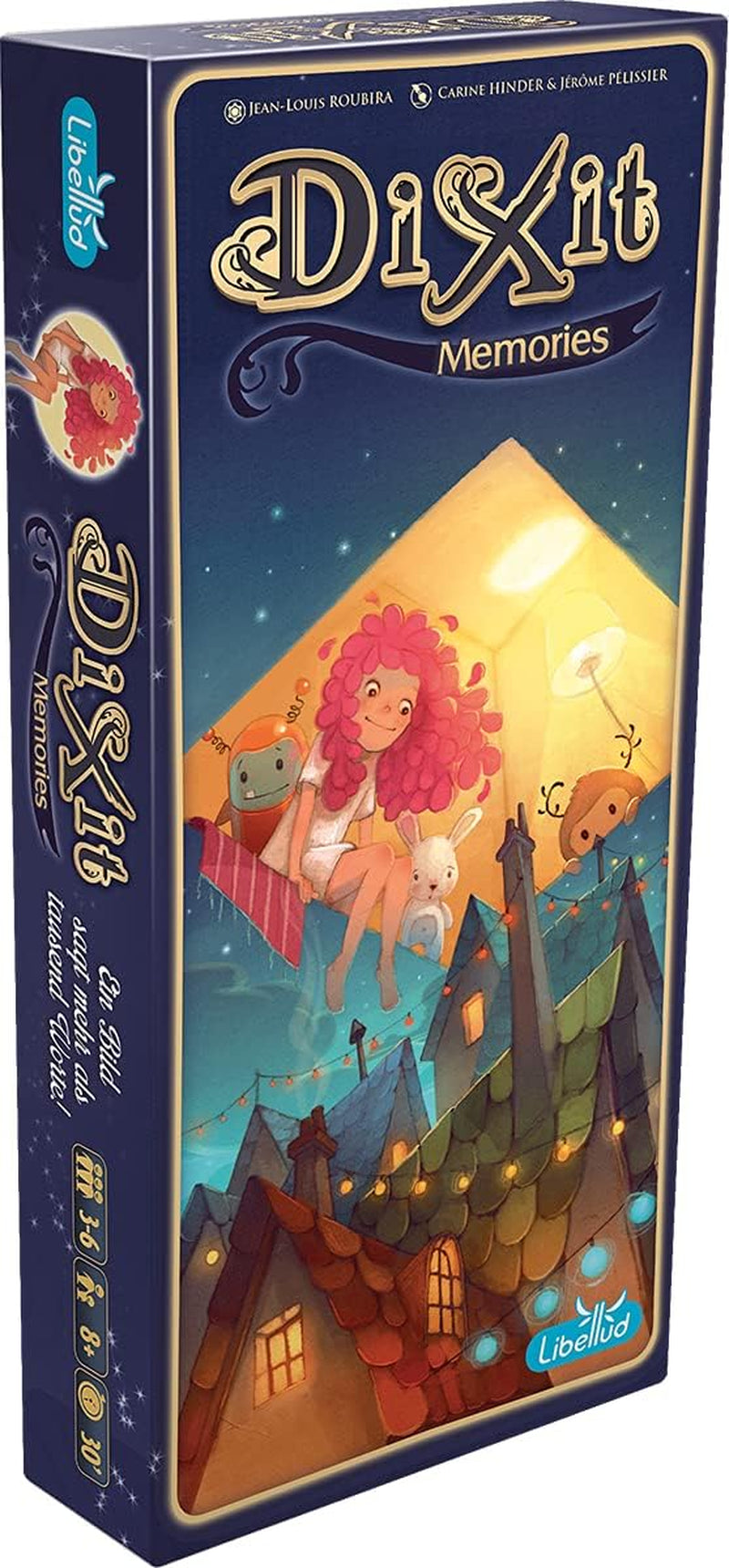 Asmodee, Dixit, német verzió, alapjáték, egy kép ezer szót ér, kreatív családi játék 3-8 játékos számára 8 év felett, Az év játéka 2010 30 perces játékidővel