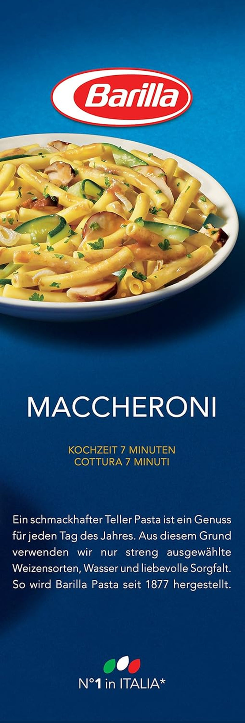 Barilla durumbúza tészta Maccheroni n. 44 – 1 db-os csomag (1x1kg)