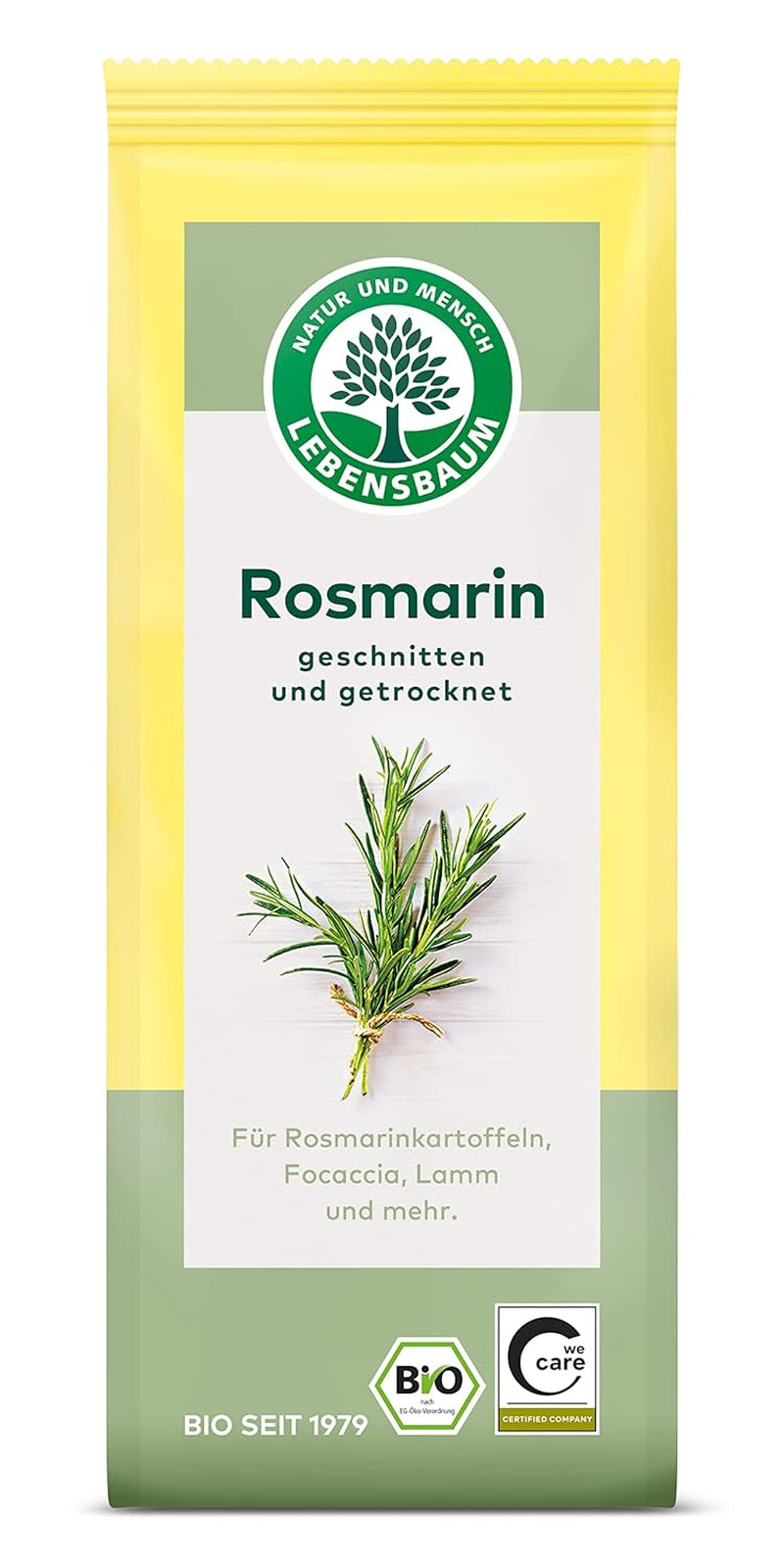 Lebensbaum Liebstöckel geschnitten, Bio-Gewürz mit würzigem Geschmack, Maggi-Kraut für Suppen, Marinaden, Fleisch- und Fisch-Gerichte, vegán, 15g