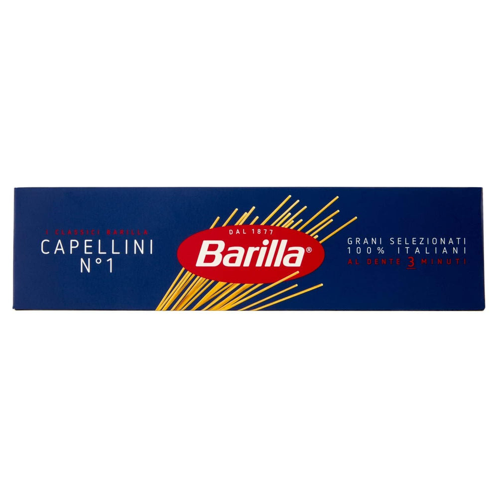 Pasta Barilla Classic Capellini Nr. 1, kiváló minőségű durumbúzából készült, mindig al dente, 500g