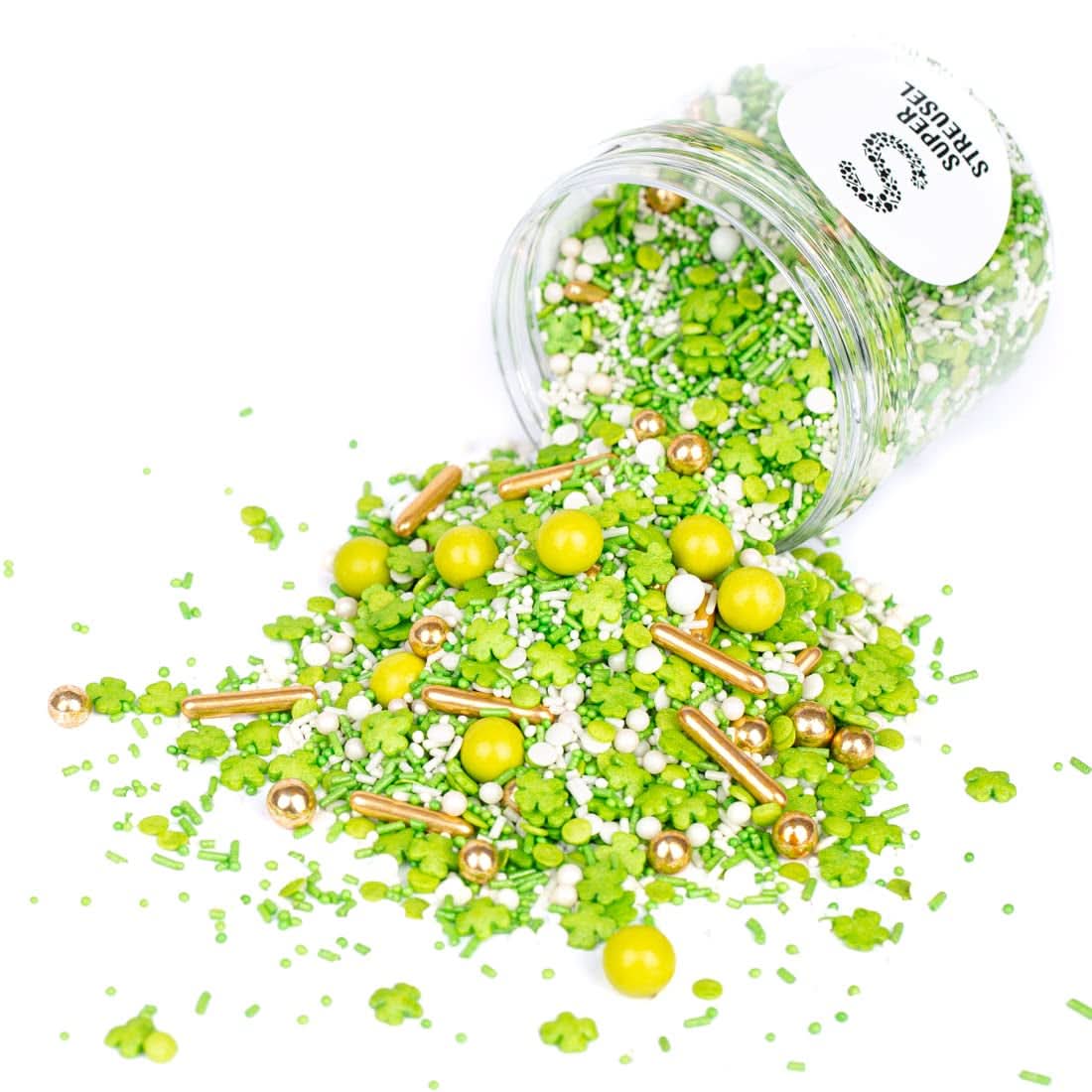 Super Streusel, Lucky Charms, Green Sugar Sprinkles, 90 grammos Sprinkles Naty Shop 90 gramm