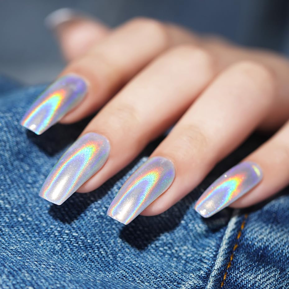 Chrome Nail Powder Aurora Ice Shimmer Chrome Pigment Pulver 4PCS Crome Pulver Nägel Nail Art Nageldesign