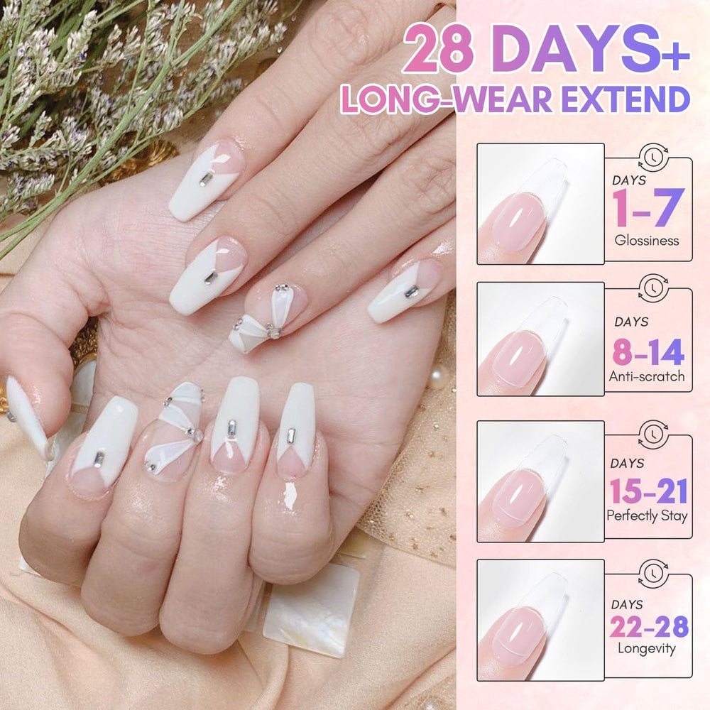 Makartt Poly Nail Extension Gel - 50 ML Extension Builder Acrylic Poly Nägel Aufbaugel Extender Gel Für Gelnägel Für Nagelverlängerung, Nagelstärkung, Nail Art Dekoration(Transparent)