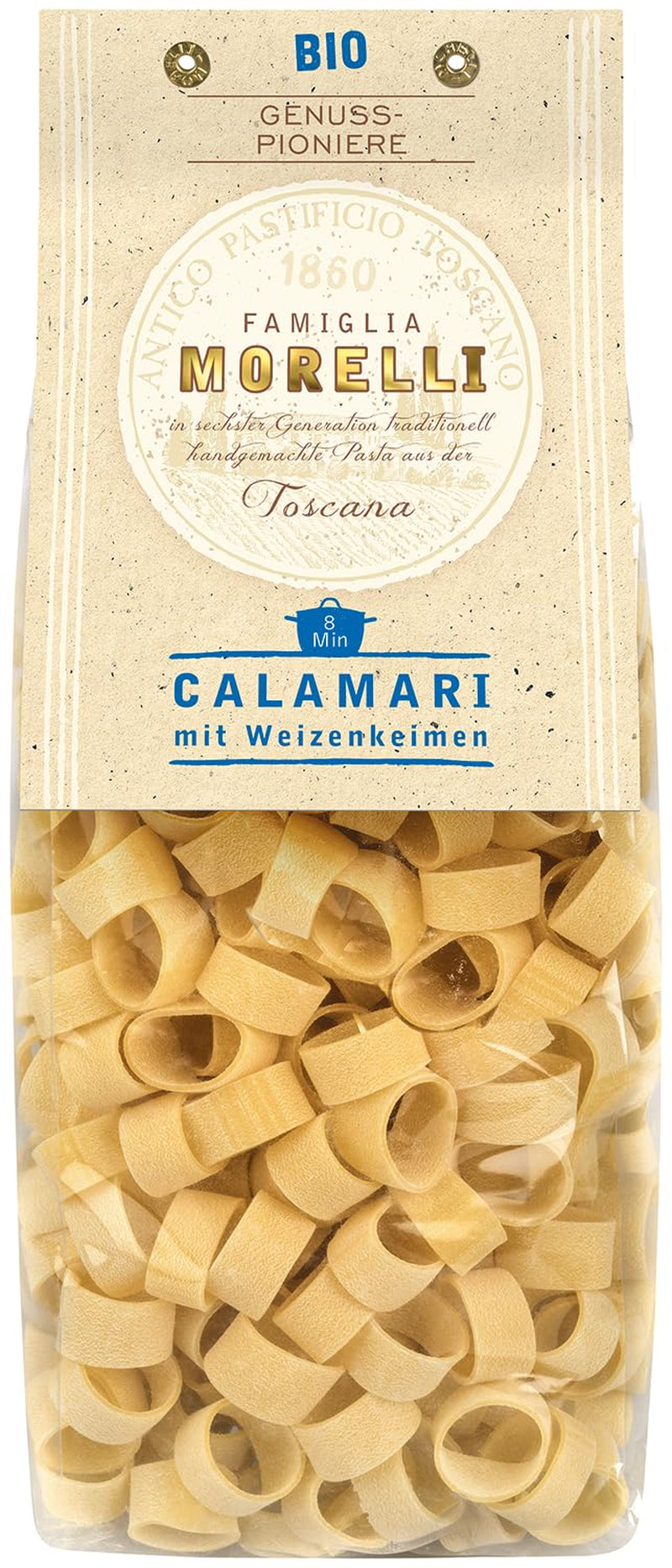 BioGourmet Pappardelle cu Germeni de Grâu – Paste Organice Late pentru Mâncăruri înăbușite și Sosuri – cu Nutrienți Extra | 500 g | Organice și Vegane