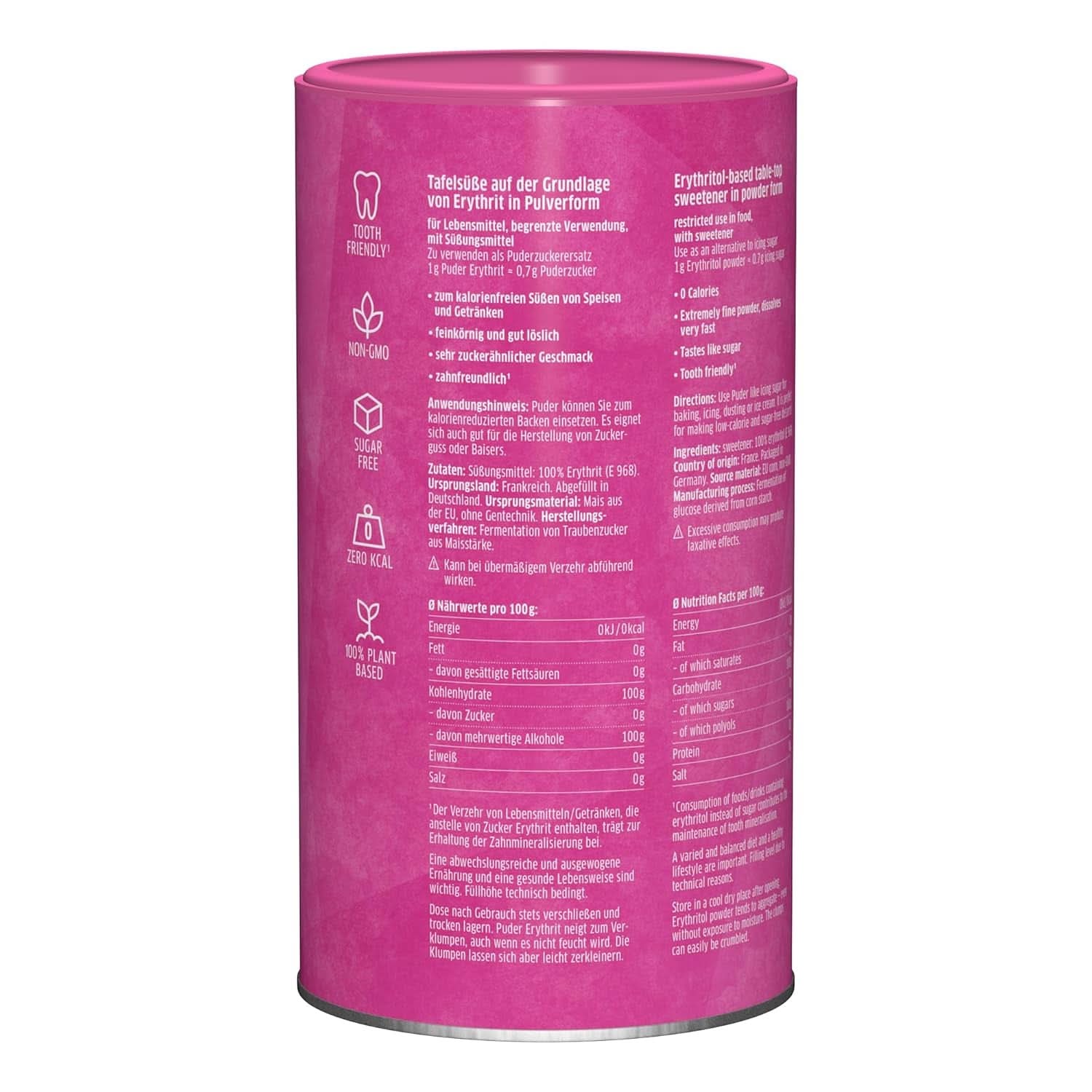 Xucker porcukor Eritrit - Kalóriamentes cukorpótló, 600 gramm Sweeteners Naty Shop