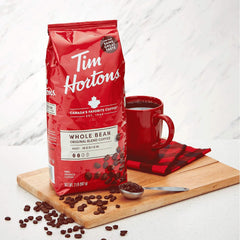 Tim Horton's 100% Arabica, prăjire medie, amestec original, cafea boabe întregi, 2 livre