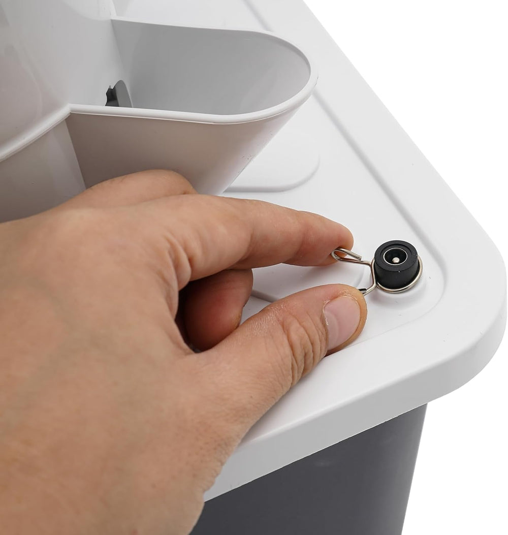 30 kapszula hidroponikus torony, kerti hidroponikus termesztőrendszer, 6 szintes függőleges hidroponikus termesztőkészlet, aeroponikus torony hidratáló szivattyúval, adapterrel és magágyakkal (szürke)