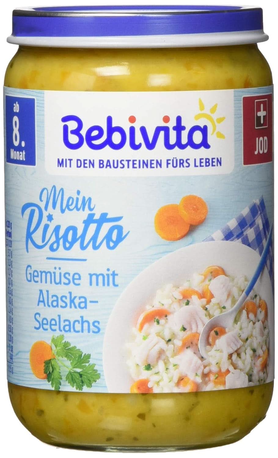 Menük 8 hónapos kortól Bolognai spagetti, 6 db-os kiszerelés (6 x 220 gramm), közepes Anya és Gyermek Naty Shop 6 x 220 gramm Rizottó zöldségekkel, alaszkai pollock