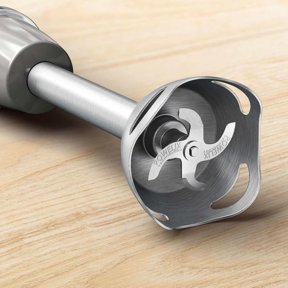 Tefal Quickchef+ 3 az 1-ben XL Stabmixer/Zerkleinerer/Schneebesen, 1000 W, Intuitív Geschwindigkeitsregelung, Turbo-Taste, Powelix-Messer-Technologie, Edelstahl, Grau, HB67MB30 Kitchen Naty Shop