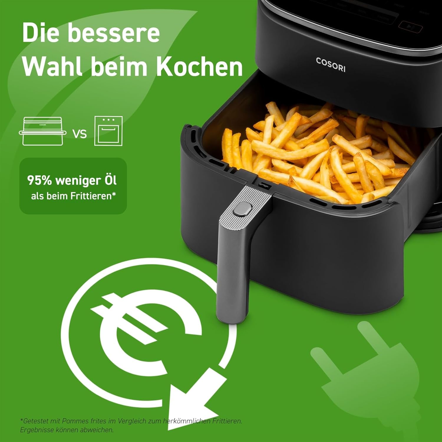 Cosori Turboblaze Hot Air Fryer Airfryer, 9 az 1-ben, 6 literes, csendes készülékek Naty Shop