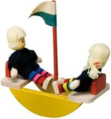 22010 Accesorii pentru casă de păpuși, de culoarea lemnului, galben, roșu