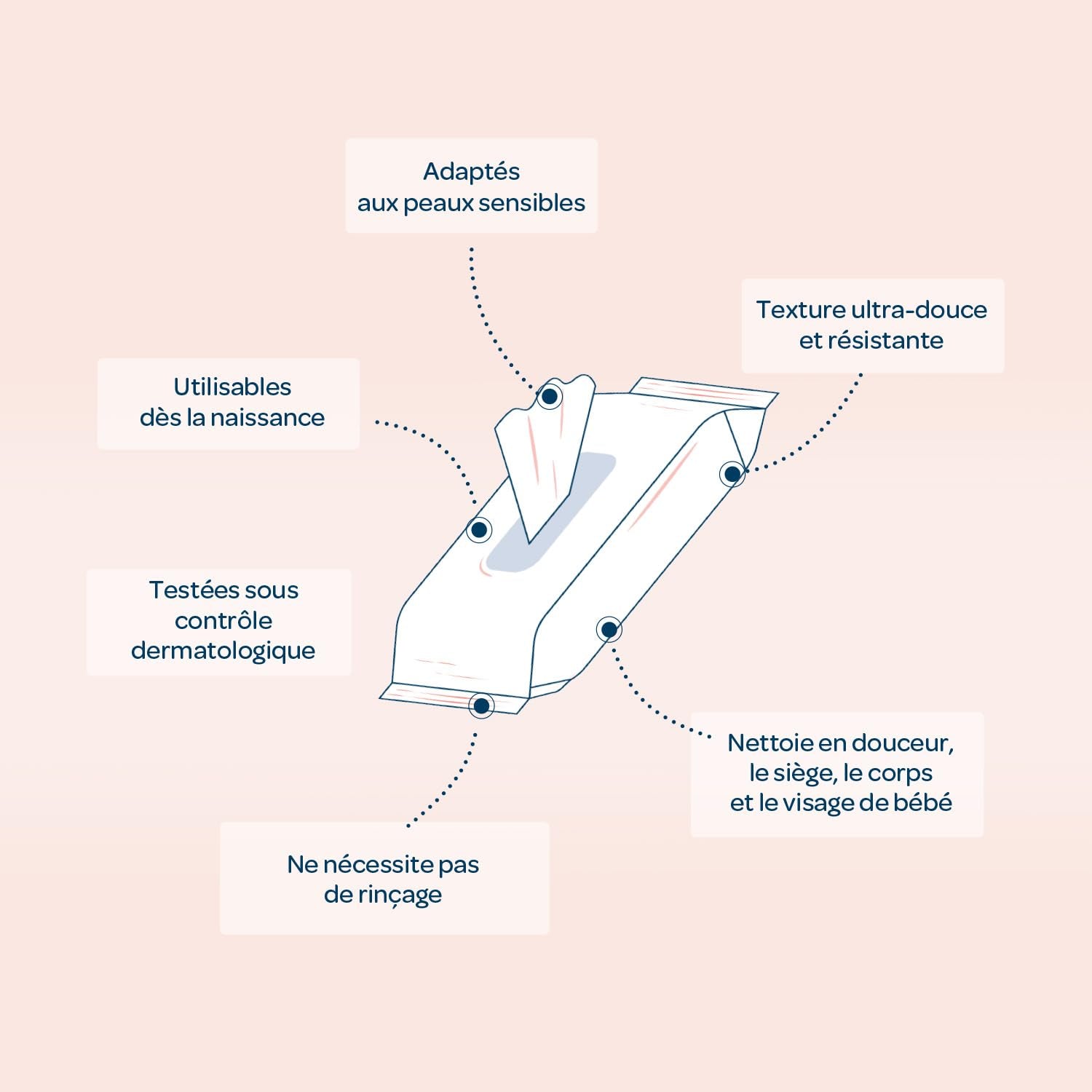 BIOLANE - 12 db-os csomag - Baba nedves törlőkendő WC tejjel - Babák - 864 Baba nedves törlőkendő - Tisztít és hidratál - Érzékeny bőrre - 98%-ban természetes eredetű - Születéstől