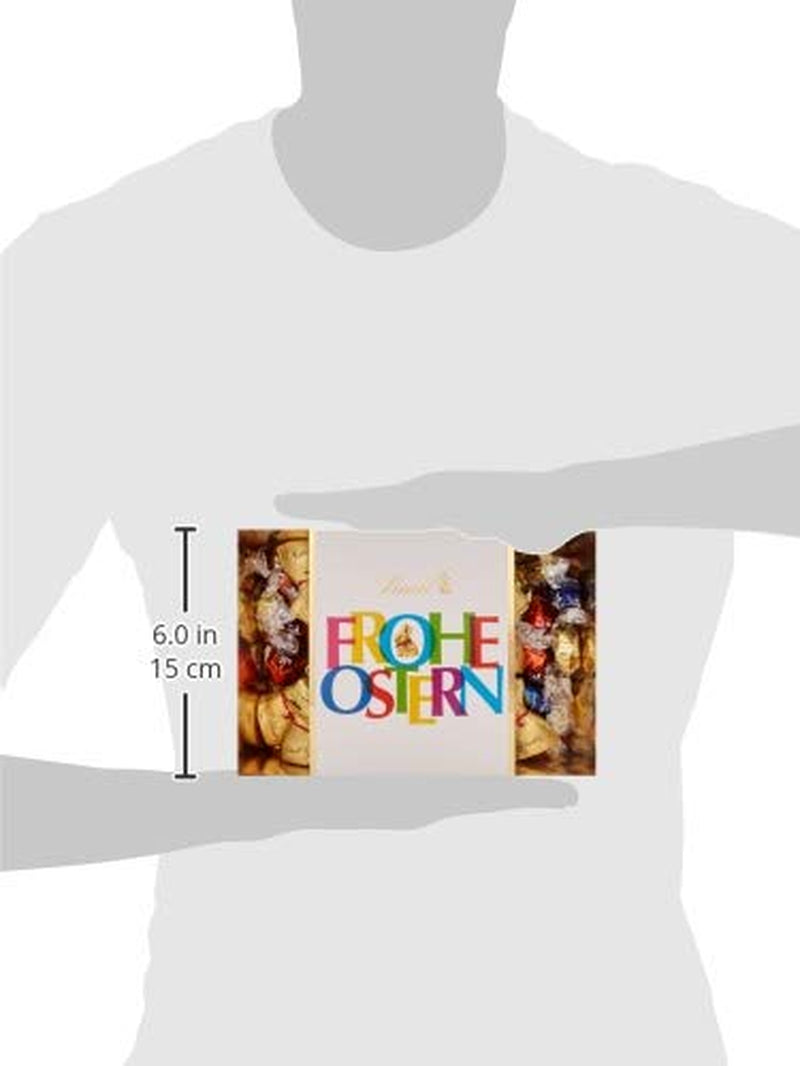 Színes Lindt Chocolate húsvéti fészek | 310 g | 8 x Mini aranynyuszik, 26 x Lindor tejcsokoládé tojás, 15 x Lindor fehér csokoládé tojás, 10 x Lindor étcsokoládé tojás | Húsvéti csokoládé | Ajándék csokoládé