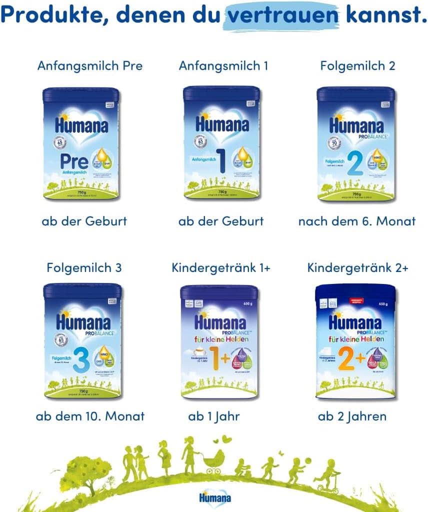 Humana PROBALANCE 2 anyatej, 6. hónap után, 750 gramm Mother and Child Naty Shop