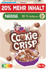 Nestlé Cookie Crisp (+20%), teljes kiőrlésű reggeli keksz gabonapehely gyerekeknek, 1 db (1x450g) csomag