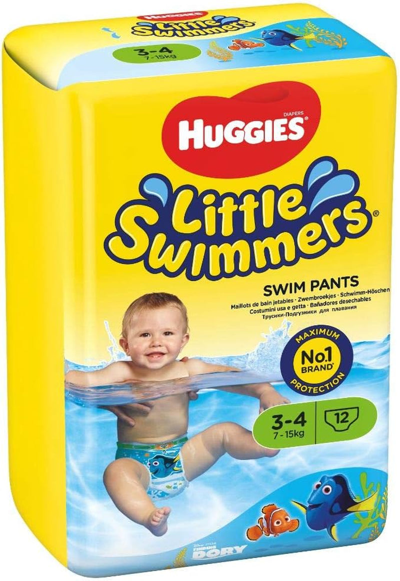 Huggies Little Swimmers úszópelenka, 3-4 méret, 12 csomag, 7-15 kg