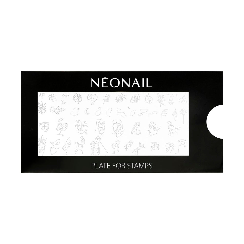 NÉONAIL Nagel Stempel Mit Schaber - Nägel Selber Machen - Nail Art Stamper - Nageldesign Für Nagel Schablone - French Nails Stempel - Silikon Nagelstempel