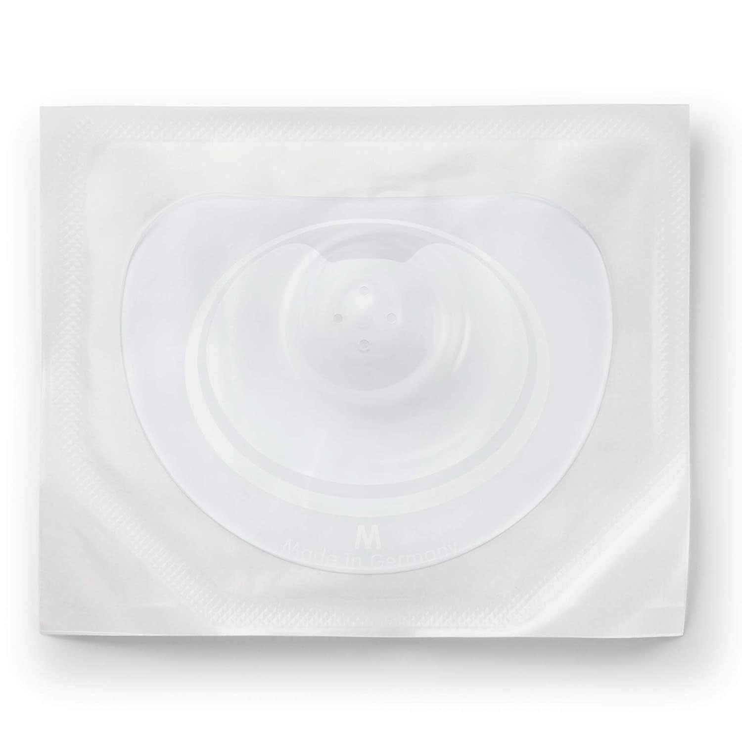 NUK Stillhütchen | Brusthütchen Zum Stillen | Schützt Vor Wunden Brustwarzen | Dünnes Silikon | Größe M (20Mm) | Beleértve Schutzdose | 2 Stück bébiétel és szoptatási kiegészítők Naty Shop