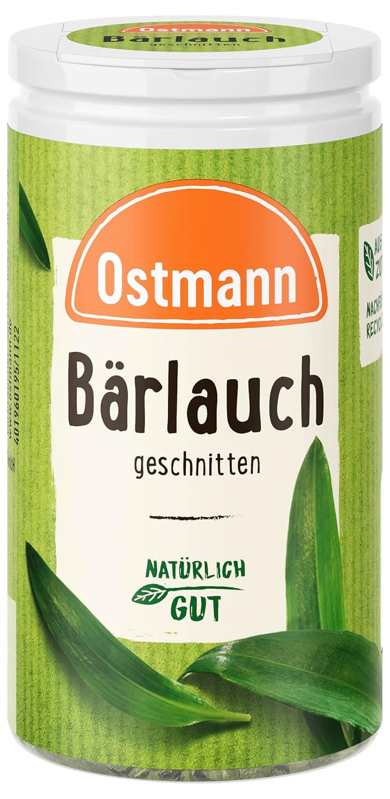 Ostmann Gewürze - Bärlauch geschnitten | Enyhébb Knoblauch-Geschmack | Für Ei- oder Reisgerichte sowie Quarkdips | 15 g Der Streudose-ban