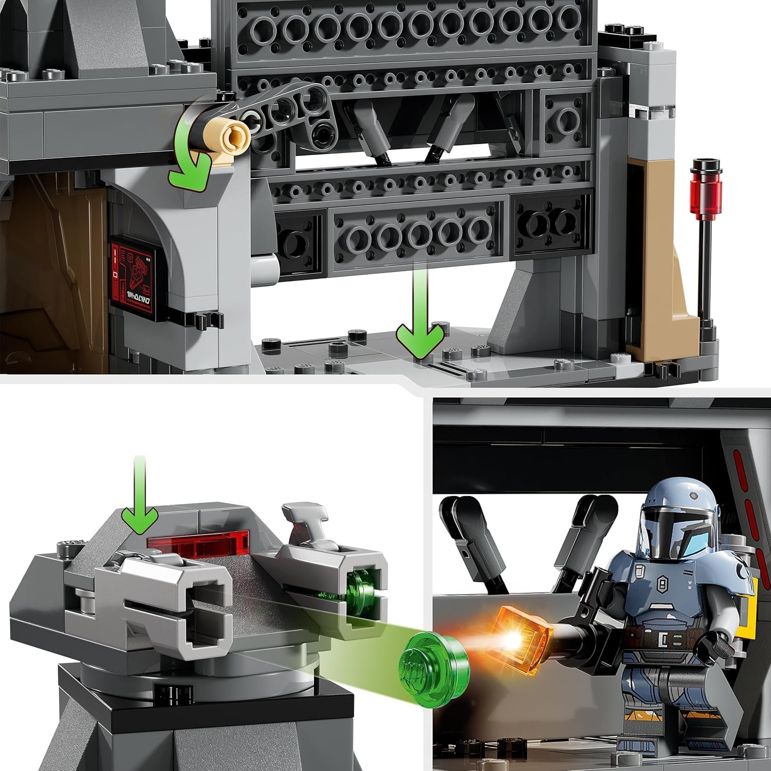 LEGO Star Wars: The Mandalorian Duel Paz Vizsla és Moff Gideon között, gyűjthető építőjáték gyerekeknek, ajándékötlet kreatív fiúknak és lányoknak 7 év felett, Mandalorian játék 75386 Építőkészletek Beuche den LEGO-Store